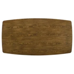 71" Bernst Mid-Century Modern Rectangle Dining Table Antique Oak/Black - MiBasics -Baxton Studio Shop GUEST 8c06bd5e 776a 4039 854a fd0279f65af1