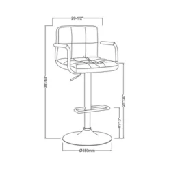 Ethan Adjustable Swivel Barstool With Arms - Furniture Of America 17 Ethan Adjustable Swivel Barstool With Arms - Furniture Of America -Baxton Studio Shop GUEST 8cb94ccc a352 42ab 8c96 2d5ade85f516