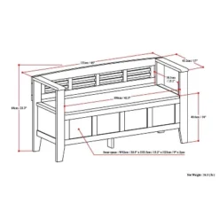 48" Chandler Solid Wood Entryway Storage Bench - Wyndenhall 22 48" Chandler Solid Wood Entryway Storage Bench - Wyndenhall -Baxton Studio Shop GUEST 8cd33415 6fc4 4841 b5e6 30a10730a6f4