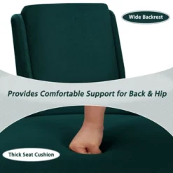 Costway 2PCS Velvet Accent Chair Single Sofa Chair Leisure Chair With Wood Frame -Baxton Studio Shop GUEST 8cdce782 f061 49a1 9cfc 49b3cf96c9f8