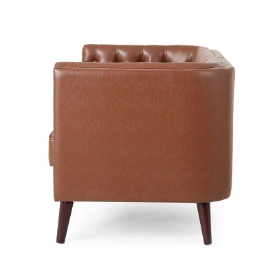 Holasek Contemporary Upholstered Tufted Loveseat - Christopher Knight Home 3 Holasek Contemporary Upholstered Tufted Loveseat - Christopher Knight Home - Image 3