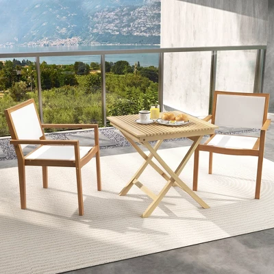 Costway Stackable Dining Chair Set Of 2/4 With Wear-resistant Fabric & Breathable Backrest 1 Costway Stackable Dining Chair Set Of 2/4 With Wear-resistant Fabric & Breathable Backrest