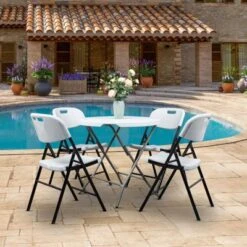 Karl Home |Plastic Folding Chair (Set Of 4) -Baxton Studio Shop GUEST 8d73d00e c2e9 4d3b 8167 9183f8e7f05c