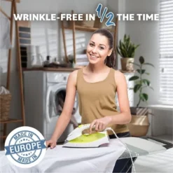 Bartnelli Classic Ironing Board With Patent Fast-Glide Zones & Parking Zone, 4-Layer Pad, Adjustable Height