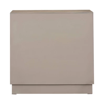 Rox Floral Patterned 2 Door Storage Cabinet Natural Gray/Black - Treasure Trove 3 Rox Floral Patterned 2 Door Storage Cabinet Natural Gray/Black - Treasure Trove - Image 3