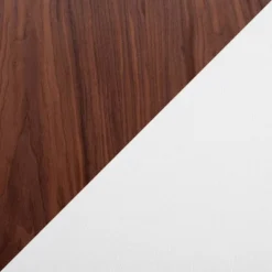 42" Folia Bench Polyester/Wood Walnut/Cream - LumiSource -Baxton Studio Shop GUEST 8e50ff82 a5fe 44f9 8b99 37c14d73f973