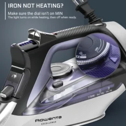 Rowenta Excellence Steam Iron, 1750W, Powerful Steam, Purple Caprice Metal -Baxton Studio Shop GUEST 8e8def7d 2199 4d15 9c04 3d3e55adb991