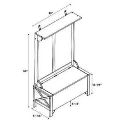 Anna Hall Tree Black - Linon -Baxton Studio Shop GUEST 8ea4d136 e360 42a3 a0a1 63fdc5253ac2