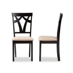 Set Of 2 Sylvia Espresso Finished Dining Chair Sand/Brown - Baxton Studio 10 Set Of 2 Sylvia Espresso Finished Dining Chair Sand/Brown - Baxton Studio -Baxton Studio Shop GUEST 8ee6bd80 0159 4be2 8ab9 4f11a4f7eb77