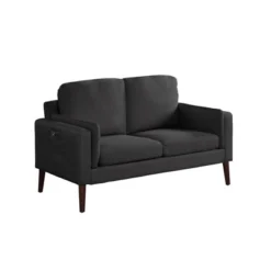 Nathan Stationary Loveseat - Lifestyle Solutions -Baxton Studio Shop GUEST 8eea7a61 ccd1 457a 8f98 0fe1cade11ba