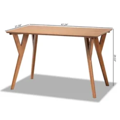 Sahar Mid-Century Wood Dining Table Walnut/Brown - Baxton Studio -Baxton Studio Shop GUEST 8efaf79f fdf1 4dc1 b203 e777e596456e