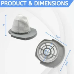 Nispira 2610 2611 Lightweight Vacuum Replacement Mesh Filter For Bissell 3-in-1 Turbo Stick Cleaner Part #1620624, 9 Packs