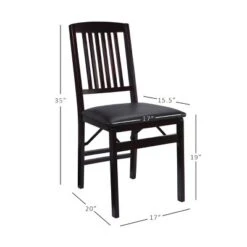 Set Of 2 Triena Mission Back Folding Chair Espresso - Linon -Baxton Studio Shop GUEST 8f715f13 ac70 410e b4f6 3cc066cd7130