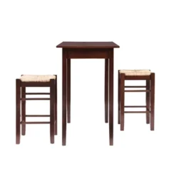 3pc Counter Height Table Dining Sets Wood/Brown - Linon -Baxton Studio Shop GUEST 902617fb e8a8 49c5 b40b ab0a285b0589