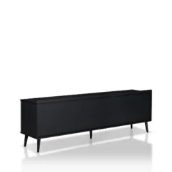 Dominique TV Stand For TVs Up To 78" Black/White Oak - MiBasics -Baxton Studio Shop GUEST 902891e2 4145 40ec 9f28 974540238453