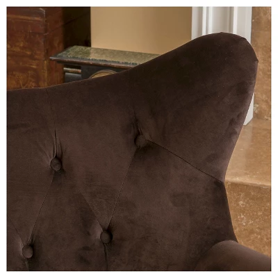 Alyssa New Velvet Armchair - Christopher Knight Home 2 Alyssa New Velvet Armchair - Christopher Knight Home - Image 2
