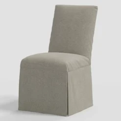 Samy Skirted Slipcover Dining Chair In Linen - Threshold™ -Baxton Studio Shop GUEST 9095c404 3819 46f1 bf0f 3af55239e4cd