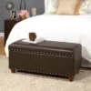 Storage Cocktail Bench Brown - HomePop