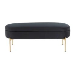 48" Chloe Contemporary Upholstered Storage Bench - LumiSource -Baxton Studio Shop GUEST 90e006a0 aeb9 482a 9cb5 096c30c454ca