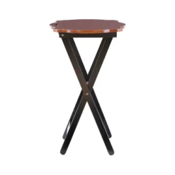 Austin Tray Table Set Black/Hazelnut - Powell Company -Baxton Studio Shop GUEST 91027ecb 31ff 417d a734 dd90a659de76