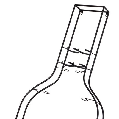 VintiquewiseBig Vintage Decorative Metal Bottle Shaped Wine Bottle Holder For Living Room, Dining, Or Entryway 6 VintiquewiseBig Vintage Decorative Metal Bottle Shaped Wine Bottle Holder For Living Room, Dining, Or Entryway - Image 6