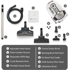 Prolux Tritan Canister Vacuum HEPA Sealed Hard Floor Vacuum