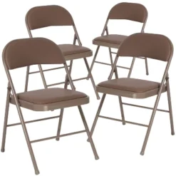 Flash Furniture 4 Pack HERCULES Series Double Braced Vinyl Folding Chair -Baxton Studio Shop GUEST 913d7210 fb4d 43bd 83d4 11b2f26954dd