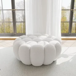 WJShome Bubble Couch,42.52inch Loveseat Sofa,Lazy Floor Sofa,Curved Couch For Living Room, Office, Apartment, No-Assembly -Baxton Studio Shop GUEST 924c5b68 d714 4d87 b6d2 29b1caef2ced