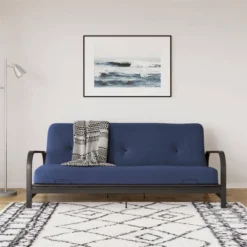 Full Axton Metal Arm Futon Frame With Mattress - Room & Joy -Baxton Studio Shop GUEST 9266b347 bba4 4602 b874 619958f3afe5