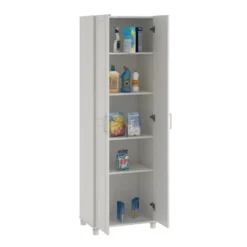 24" Welby Utility Storage Cabinet White - Room & Joy -Baxton Studio Shop GUEST 92b25c6a a7c2 411c 879a d8e4cde3eb25