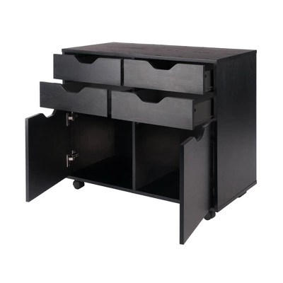 Halifax 2 Sections Mobile Storage Cabinet - Winsome 1 Halifax 2 Sections Mobile Storage Cabinet - Winsome