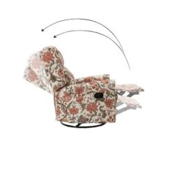 Franciscus Manual Swivel Transitional Glider Recliner With Nailhead Trims And Swivel Base | KARAT HOME -Baxton Studio Shop GUEST 932744ad d49e 423f 8050 b22f1fba5773