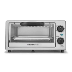 KitchenSmith By Bella Toaster Oven - Stainless Steel: Countertop Small Toaster, 4-Slice, Adjustable Browning, Auto Shut-Off -Baxton Studio Shop GUEST 933dd677 1c61 4720 8c89 76f95bf814e5
