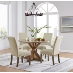 Set Of 2 Gwyn Parsons Upholstered Armless Chairs - Alaterre Furniture -Baxton Studio Shop GUEST 93498562 122e 4ece 8933 23f9548ee39a