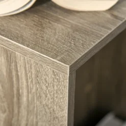 HOMCOM C-Shaped Sofa Side Table Mobile End Table With Storage And Wheels For Living Room, Bedroom, Office -Baxton Studio Shop GUEST 93532288 dab1 4321 b36e 94947e5f1b8a