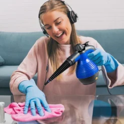 Costway Multifunction Portable Steamer Household Steam Cleaner 1050W With Attachments Blue -Baxton Studio Shop GUEST 93dac88a b47e 4efa 81ba dbbc77efce4d