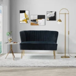 Ainhoa 45" Contemporary Solid And Manufactured Wooden Frame Loveseat | ARTFUL LIVING DESIGN 39 Ainhoa 45" Contemporary Solid And Manufactured Wooden Frame Loveseat | ARTFUL LIVING DESIGN -Baxton Studio Shop GUEST 9423140f c177 4bd6 b04a b3b16066549c