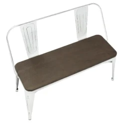 Oregon Industrial Dining/Entryway Bench - Lumisource -Baxton Studio Shop GUEST 942b0d20 c45f 4a62 8e79 900e8f741e10