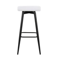 Set Of 2 Ale Faux Leather/Steel Barstools Black/White - LumiSource -Baxton Studio Shop GUEST 943caf87 bf2c 405d 899c 64468dc1abe2