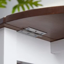 HOMCOM 55" Solid Wood Kitchen Table, Drop Leaf Tables For Small Spaces, Folding Dining Table, Brown 8 HOMCOM 55" Solid Wood Kitchen Table, Drop Leaf Tables For Small Spaces, Folding Dining Table, Brown -Baxton Studio Shop GUEST 9441b00f e5a2 4f47 b25d 16c6dff2ab1c