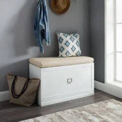 Harper Entryway Storage Bench - Crosley -Baxton Studio Shop GUEST 94453384 0fc5 4ad7 a6f3 9b7921084612
