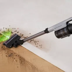 Tineco GO Pet Pro Cordless Stick Vacuum With ZeroTangle Brush Technology Light Blue/Gray GO503: Bagless, 3 Speeds, Multi-Surface -Baxton Studio Shop GUEST 9448552d 91da 43c7 bb03 a9227dc3befc