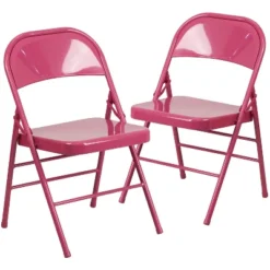 Flash Furniture 2 Pack HERCULES COLORBURST Series Triple Braced & Double Hinged Metal Folding Chair -Baxton Studio Shop GUEST 9453cb1b a8dc 4c5c 9efa cc41580621fd