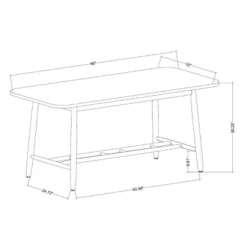 Shaker Dining Table - Natural - Hearth & Hand™ With Magnolia -Baxton Studio Shop GUEST 9464db63 6fbb 4d64 91f7 7d79e13f5a9e