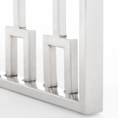 Lennox Contemporary Wood And Silver Metal Bench Dark Walnut Brown - Adore Decor 5 Lennox Contemporary Wood And Silver Metal Bench Dark Walnut Brown - Adore Decor - Image 5