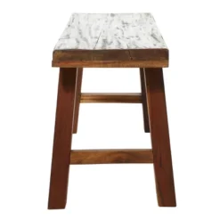 Mahogany Wood Bench Brown - Olivia & May -Baxton Studio Shop GUEST 94aa170b 8c13 4a58 a767 798c2354092b