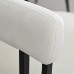 Velvet Dining Chairs Set Of 4, Upholstered Accent Armchairs With Geometric Black Metal Legs For Kitchen Or Dining Room - Maison Boucle 21 Velvet Dining Chairs Set Of 4, Upholstered Accent Armchairs With Geometric Black Metal Legs For Kitchen Or Dining Room - Maison Boucle -Baxton Studio Shop GUEST 94ae4637 7c80 4ebd 810c 894046024bc7