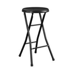 COSCO 24" Backless Vinyl Padded Folding Stools, 4-Pack, Black -Baxton Studio Shop GUEST 94c22f83 cd4c 4048 912f a21b0cb80430