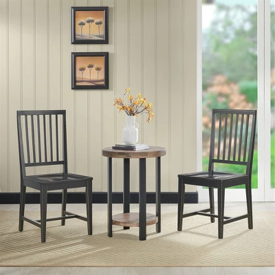 Set Of 2 Vienna Wood Dining Armless Chairs - Alaterre Furniture 12 Set Of 2 Vienna Wood Dining Armless Chairs - Alaterre Furniture - Image 12
