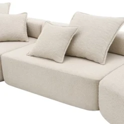 1/2/3/4pcs Oversized Modular Sectional Sofa, Boucle Convertible Floor Sofa Couch Set 4B -ModernLuxe -Baxton Studio Shop GUEST 950a2c3c b84e 46b1 abbb 946e9c5efb65